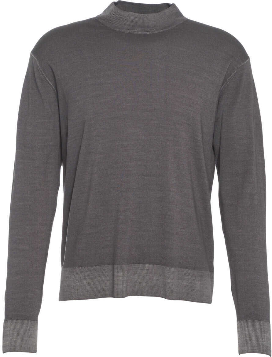 Pulovere Paolo Pecora Mock neck sweater Grey Barbati (BM 19030939) 1