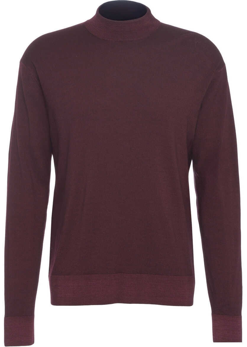 Pulovere Paolo Pecora Mock neck sweater Red Barbati (BM 19030939) 2