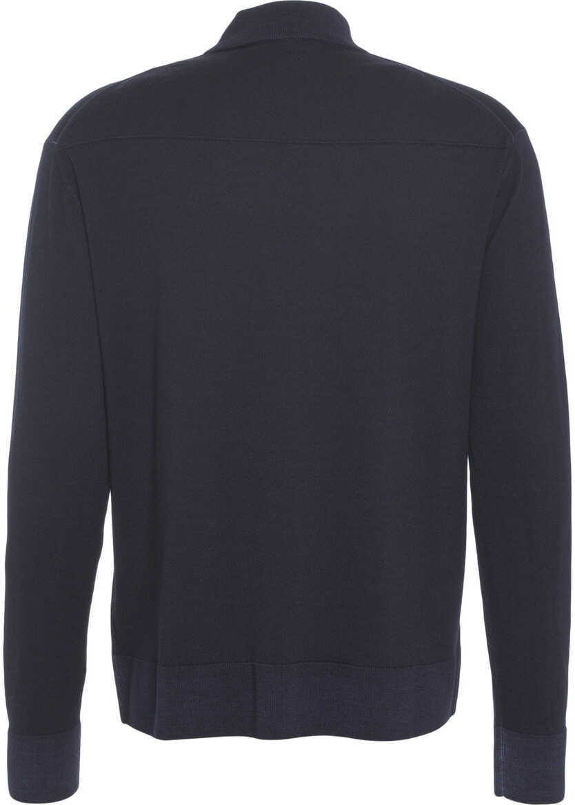 Pulovere Paolo Pecora Mock neck sweater Blue Barbati (BM 19030939) 3