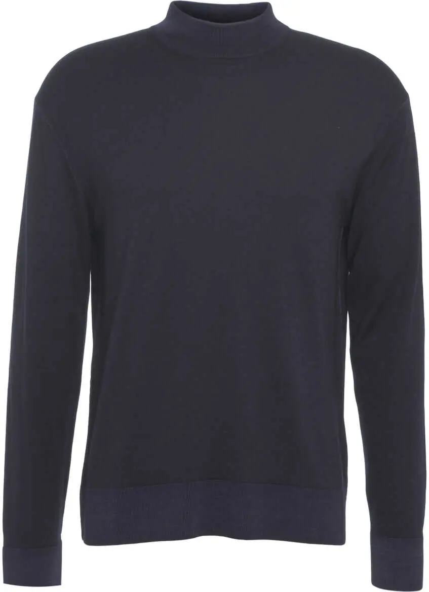 Pulovere Paolo Pecora Mock neck sweater Blue Barbati (BM 19030939) 1