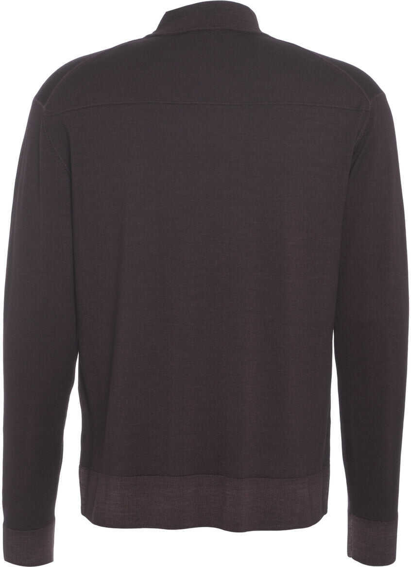 Pulovere Paolo Pecora Mock neck sweater Brown Barbati (BM 19030939) 4