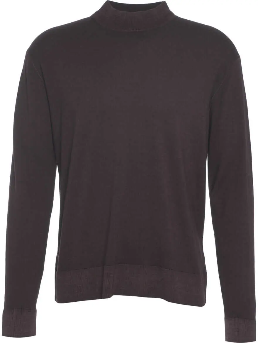 Pulovere Paolo Pecora Mock neck sweater Brown Barbati (BM 19030939) 1