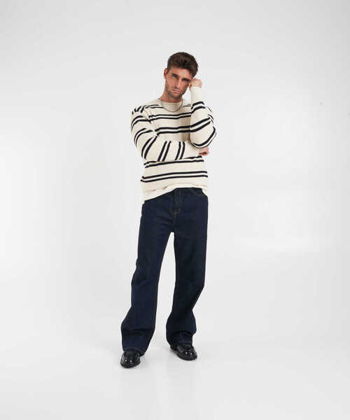 Pulovere CLOSED Striped sweater White Barbati (BM 19030948) 4