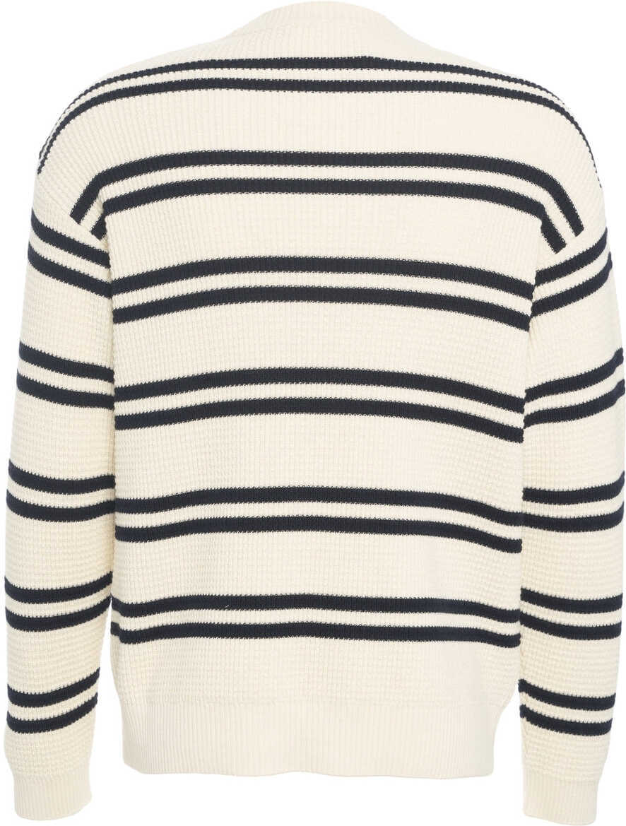 Pulovere CLOSED Striped sweater White Barbati (BM 19030948) 5