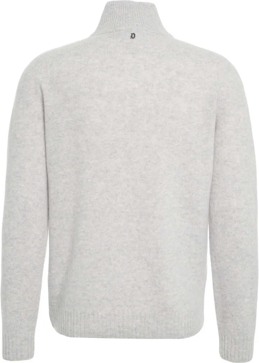 Pulovere Dondup Cashmere sweater with stand-up collar Grey Barbati (BM 19030954) 5