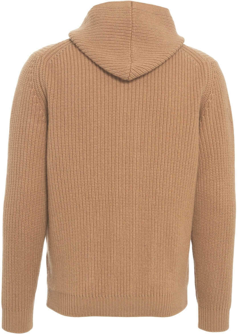 Cardigane Gender Ribbed cardigan with hood Beige Barbati (BM 19030975) 7