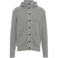 Cardigane Ribbed cardigan with hood Barbati