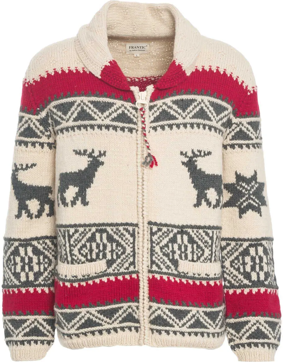 Cardigane Frantic Cardigan with Norwegian pattern Beige Barbati (BM 19030978) 2
