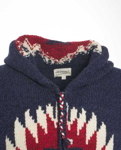 Pulovere casual Frantic Hooded knit jacket Blue Barbati (BM 19030981) 5