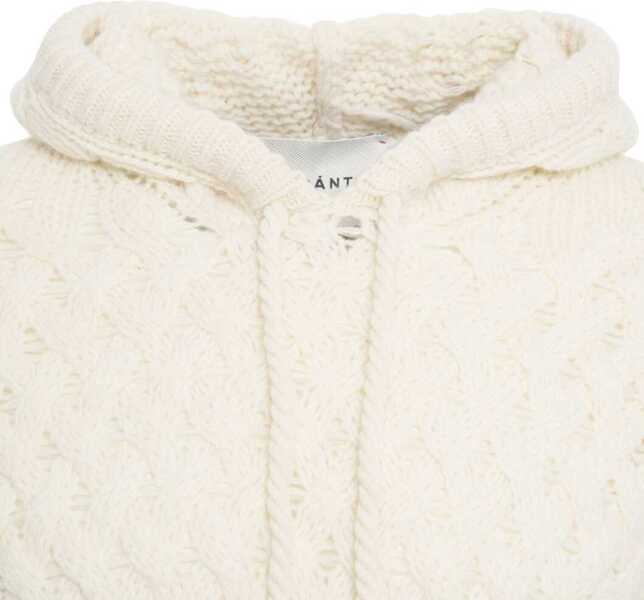 Bluze de trening AMARANTO Cable knit hoodie White Barbati (BM 19030993) 4