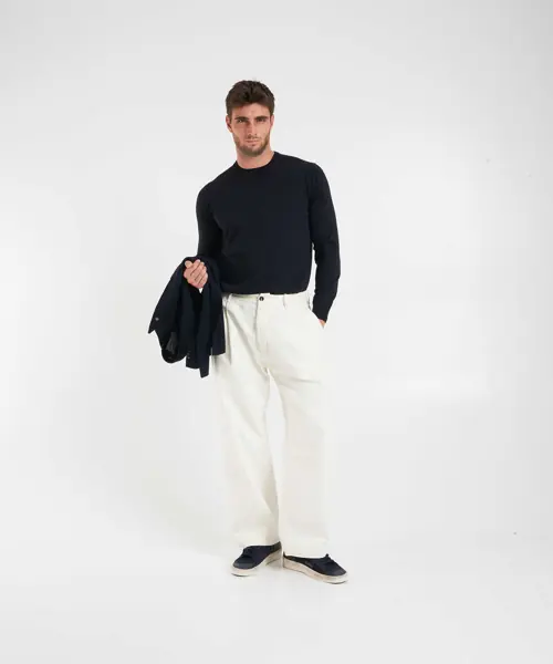 Pulovere Gender Virgin wool sweater Blue Barbati (BM 19030996) 3