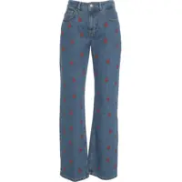 Blugi drepti Jeans with embroideries Femei