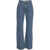Farmrio Jeans with embroideries Blue