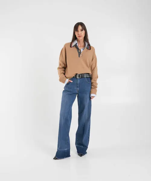 Blugi evazati N21 Wide leg jeans Blue Femei (BM 19031008) 3