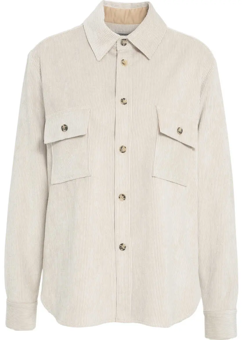 Bluze Gender Corduroy blouse White Femei (BM 19031011) 2