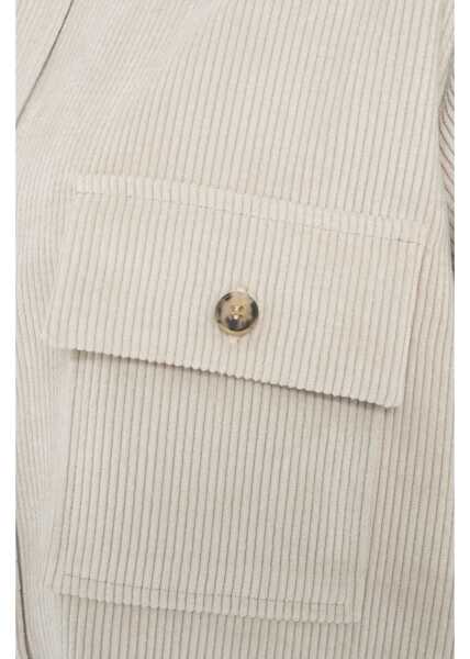 Bluze Gender Corduroy blouse White Femei (BM 19031011) 6