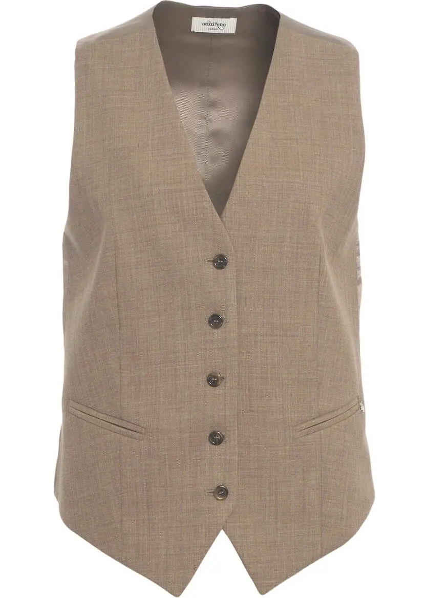 Veste Otto d ame Single-breasted vest Brown Femei (BM 19031032) 1