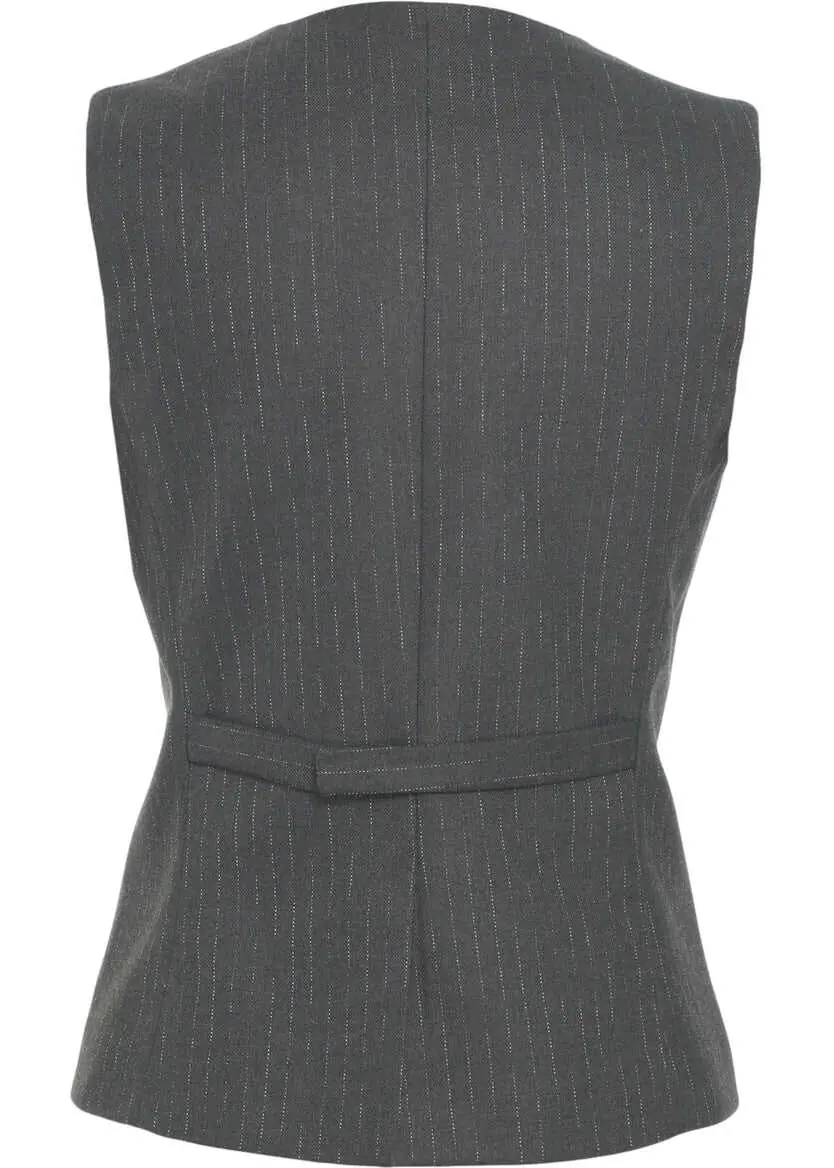 Veste Gender Vest with pinstripes Grey Femei (BM 19031035) 3