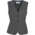 Gender Vest with pinstripes Grey