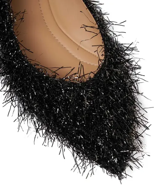 Balerini Gender Ballet flats with lurex fringes Black Femei (BM 19031047) 5