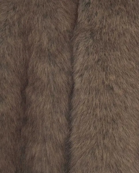 Veste Liu Jo White Faux fur vest Brown Femei (BM 19031050) 5