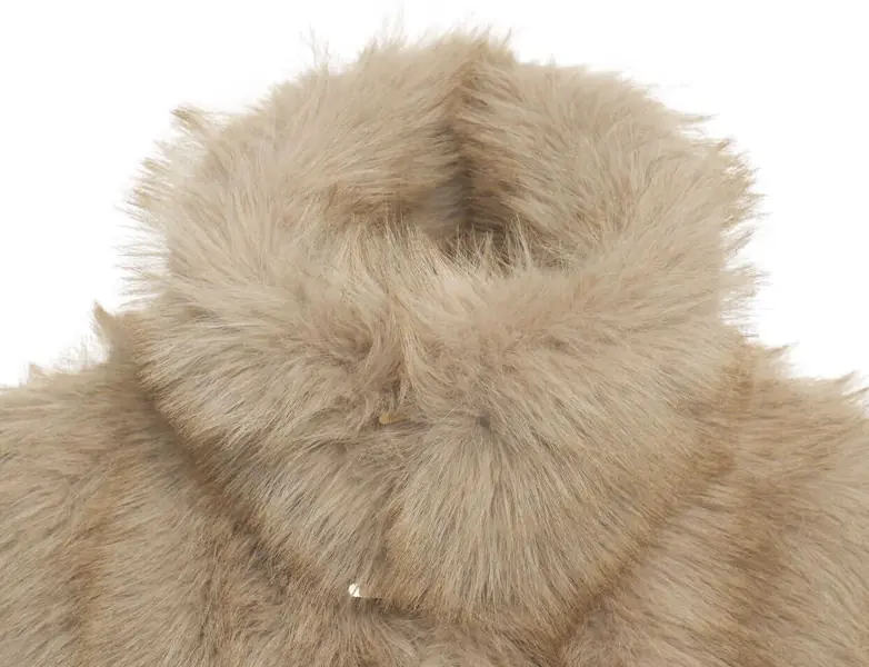 Veste Liu Jo White Faux fur vest Beige Femei (BM 19031050) 4