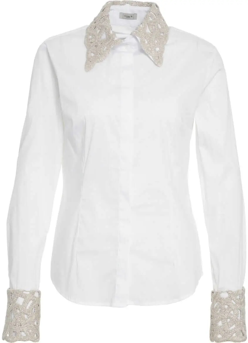 Bluze Himons Blouse with embroideries White Femei (BM 19031065) 2
