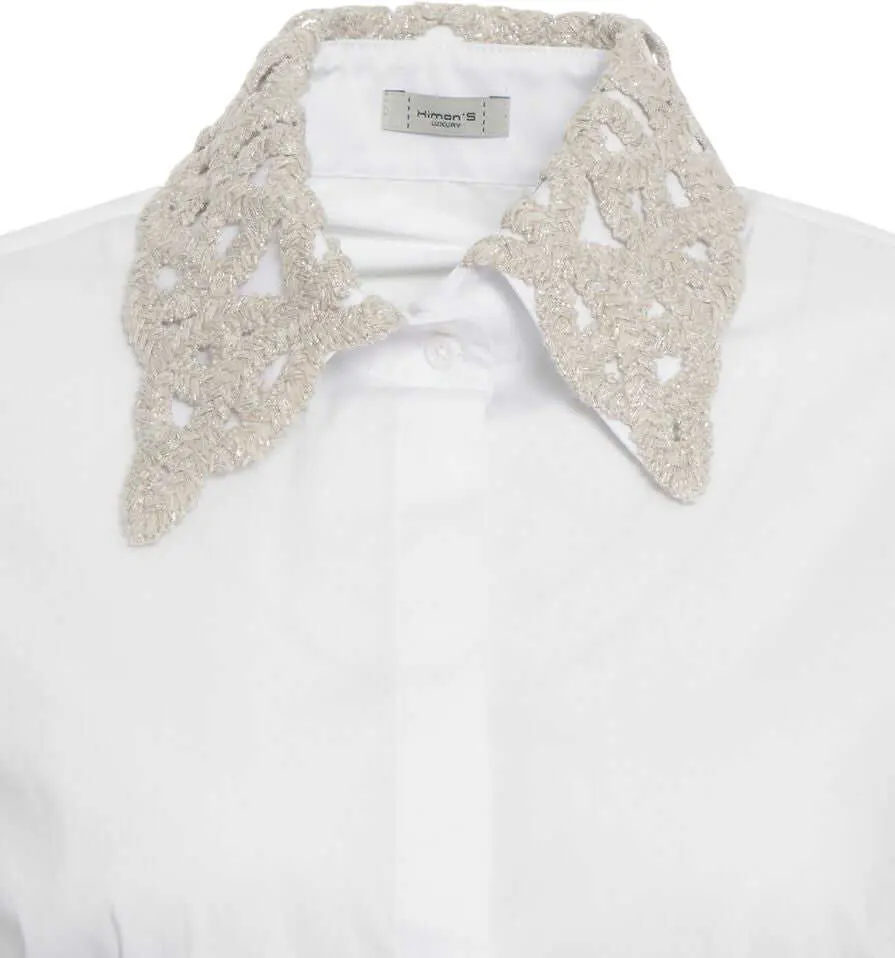 Bluze Himons Blouse with embroideries White Femei (BM 19031065) 4