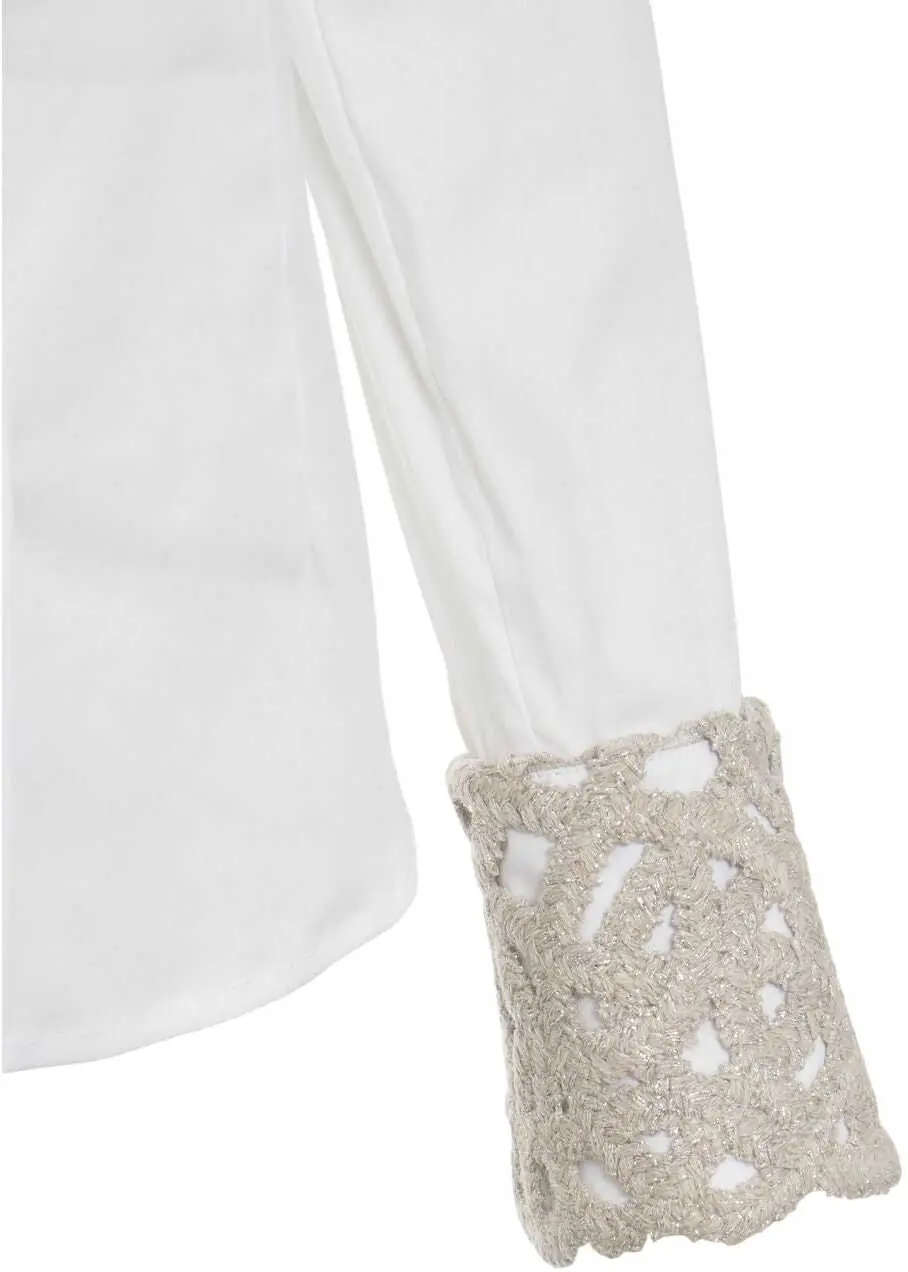 Bluze Himons Blouse with embroideries White Femei (BM 19031065) 5