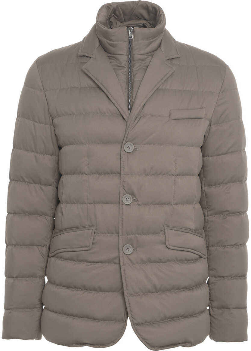 Geci de iarna Herno Quilted down jacket Grey Barbati (BM 19031074) 1