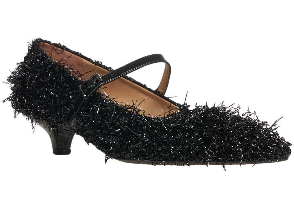 Pantofi cu toc Gender Pumps with lurex fringes Black Femei (BM 19031092) 3