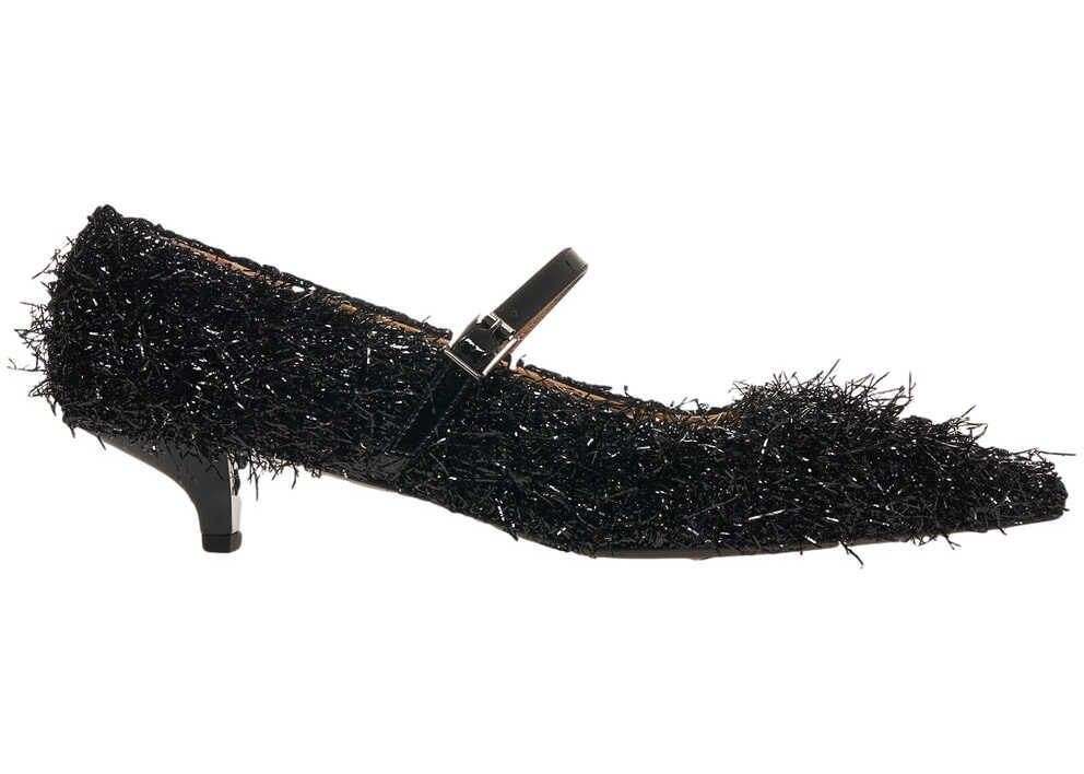 Pantofi cu toc Gender Pumps with lurex fringes Black Femei (BM 19031092) 1