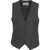 Kaos Single-breasted vest Black