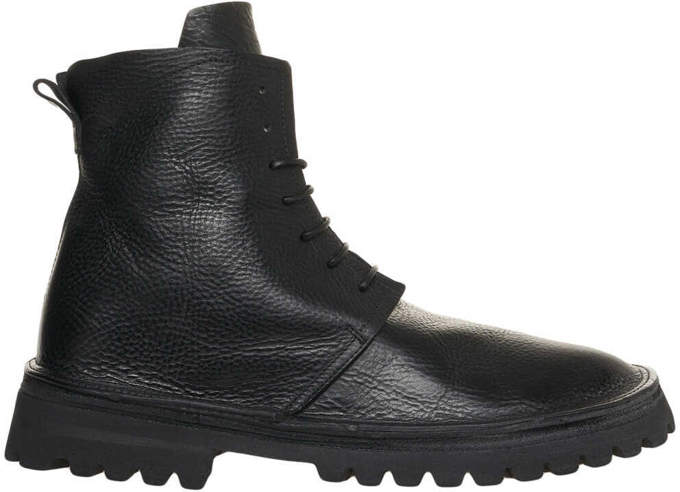 Ghete MOMA Leather boots Arizona Raw Black Barbati (BM 19031119) 2