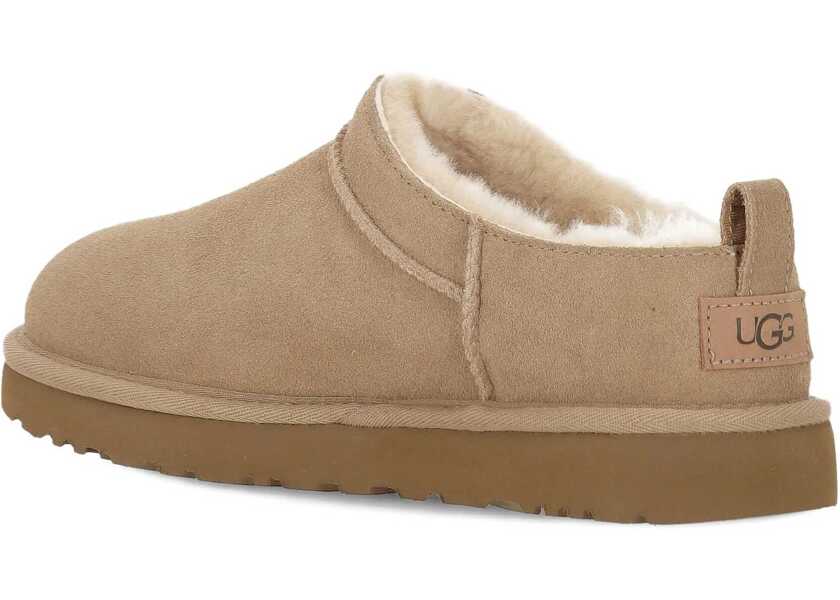 Balerini UGG Slippers Classic Mini Beige Femei (BM 19031122) 4