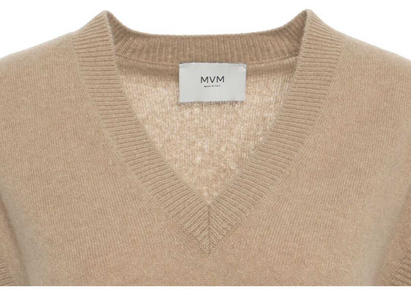 Pulovere casual MVM Cashmere knit vest Brown Femei (BM 19031128) 4