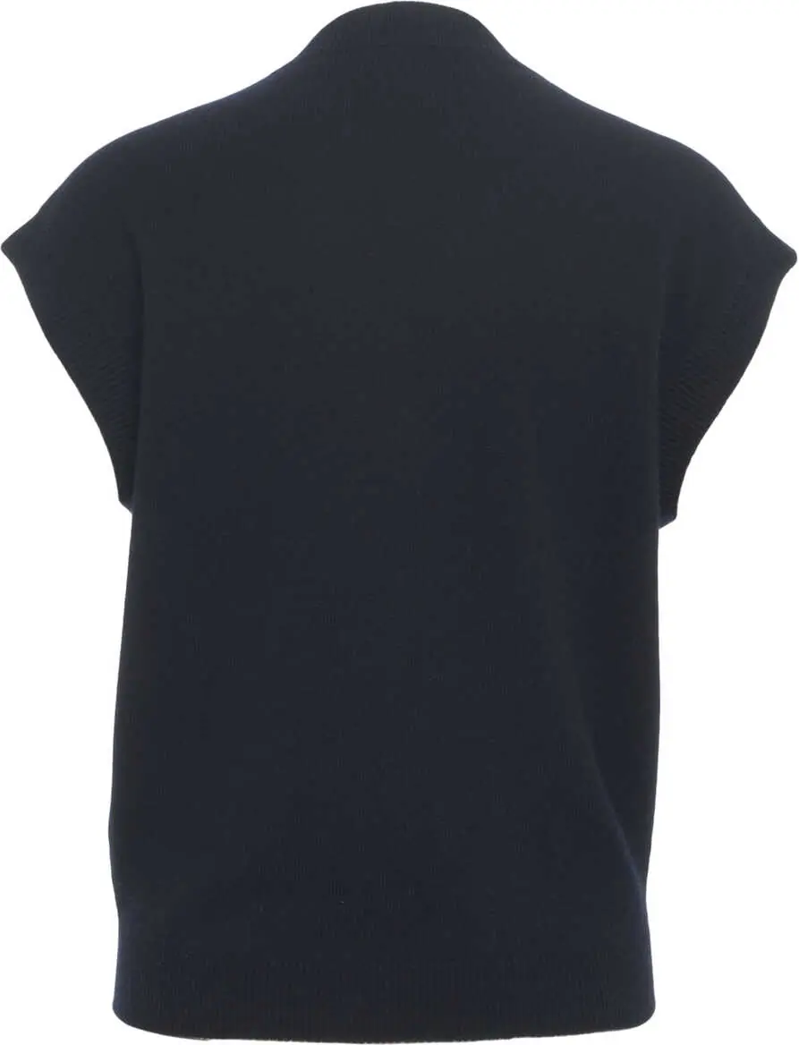 Pulovere casual MVM Cashmere knit vest Blue Femei (BM 19031128) 3