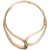 Erika Cavallini Choker 'Dela' Gold