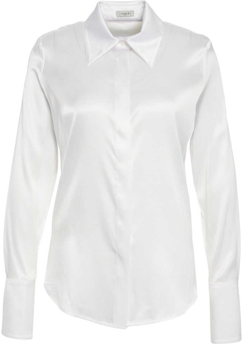 Bluze Himons Silk blouse White Femei (BM 19031164) 2