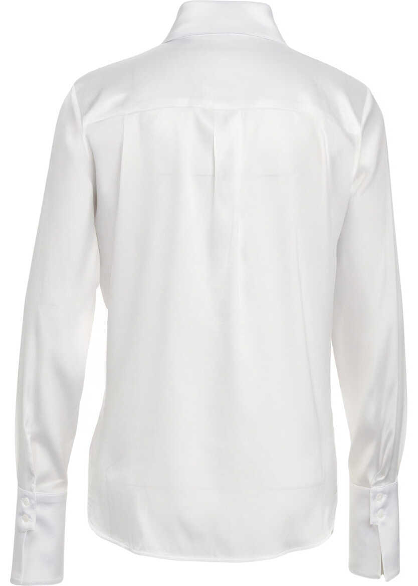 Bluze Himons Silk blouse White Femei (BM 19031164) 3