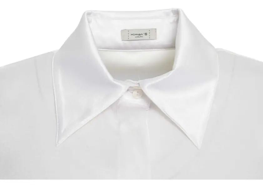 Bluze Himons Silk blouse White Femei (BM 19031164) 4