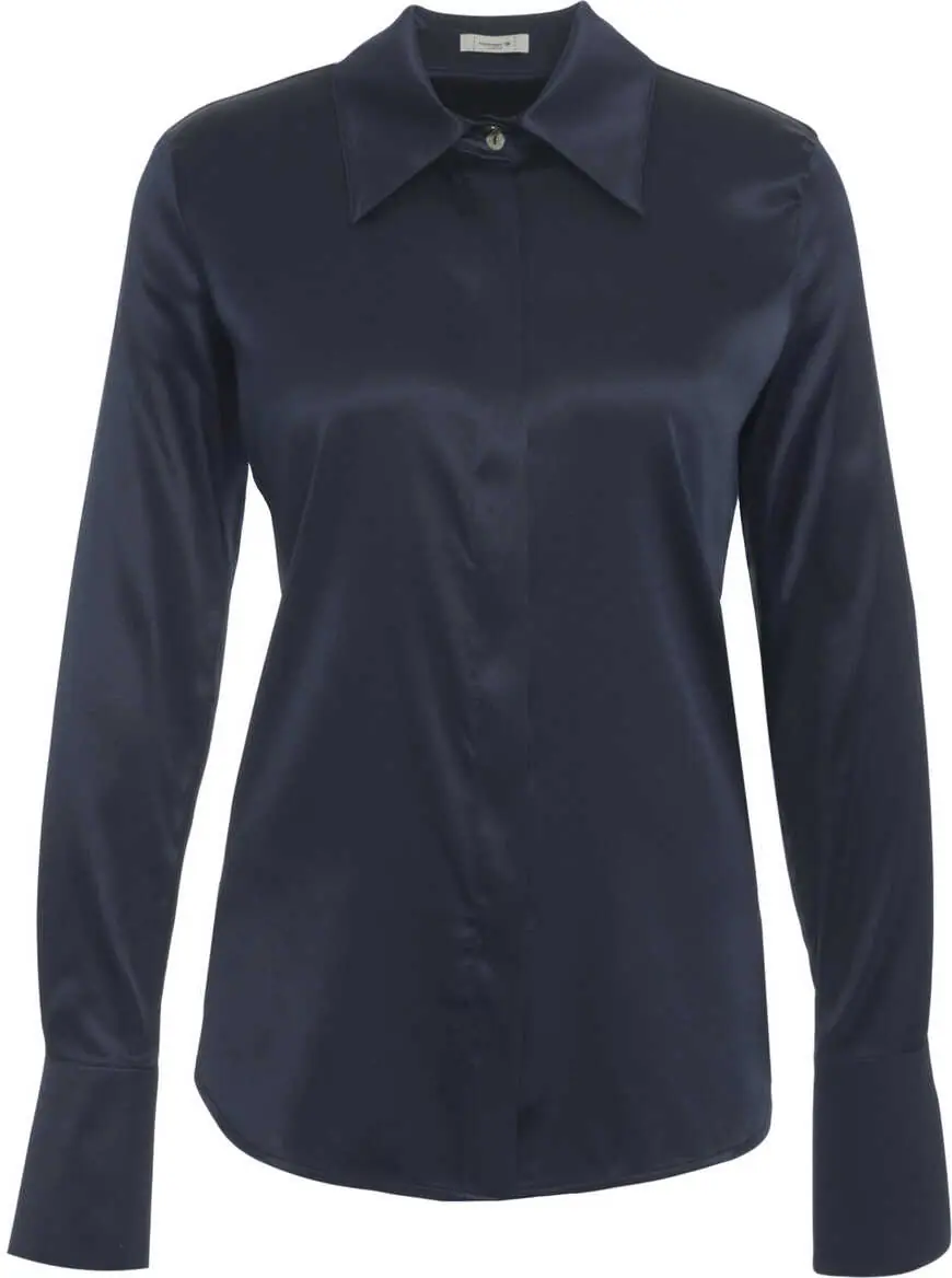 Bluze Himons Silk blouse Blue Femei (BM 19031164) 2