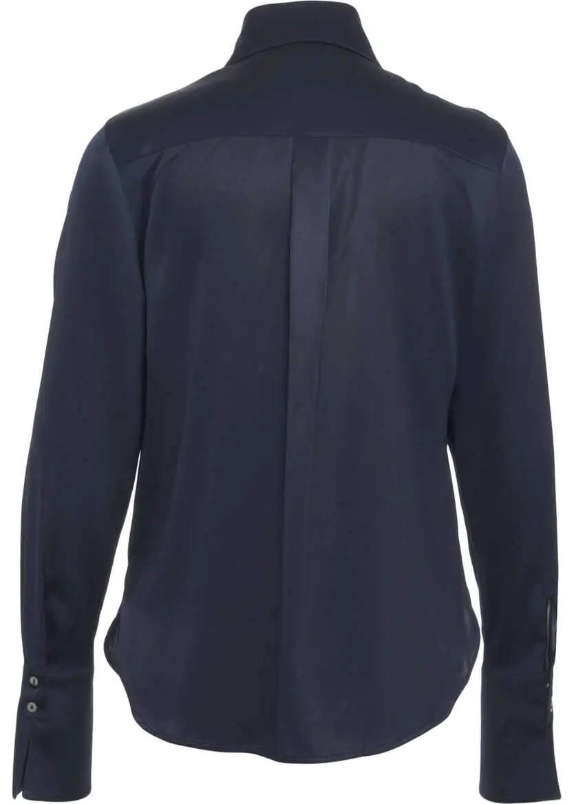 Bluze Himons Silk blouse Blue Femei (BM 19031164) 3