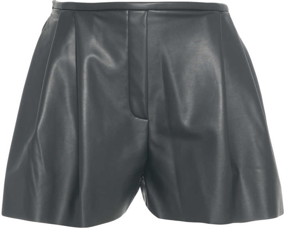 Pantaloni scurti NORMA KAMALI Faux leather shorts Black Femei (BM 19031173) 2