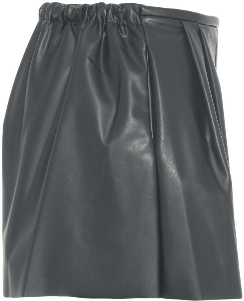 Pantaloni scurti NORMA KAMALI Faux leather shorts Black Femei (BM 19031173) 3