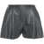 NORMA KAMALI Faux leather shorts Black