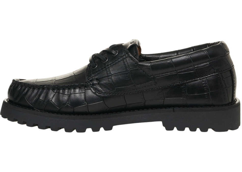 Mocasini Copenhagen Lace-up shoes in croco look Black Femei (BM 19031176) 5