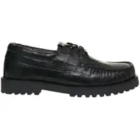 Mocasini Lace-up shoes in croco look Femei
