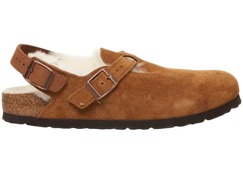 Sandale Birkenstock Clogs Tokio Shearling Brown Femei (BM 19031182) 6