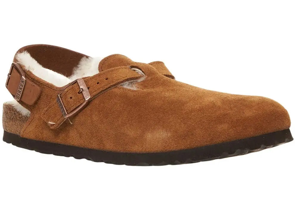 Sandale Birkenstock Clogs Tokio Shearling Brown Femei (BM 19031182) 7